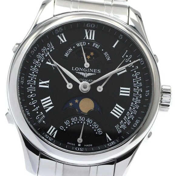 LONGINES Master collection L2.738.4 Retrograde Moon phase Automatic Men' - Picture 9 of 11